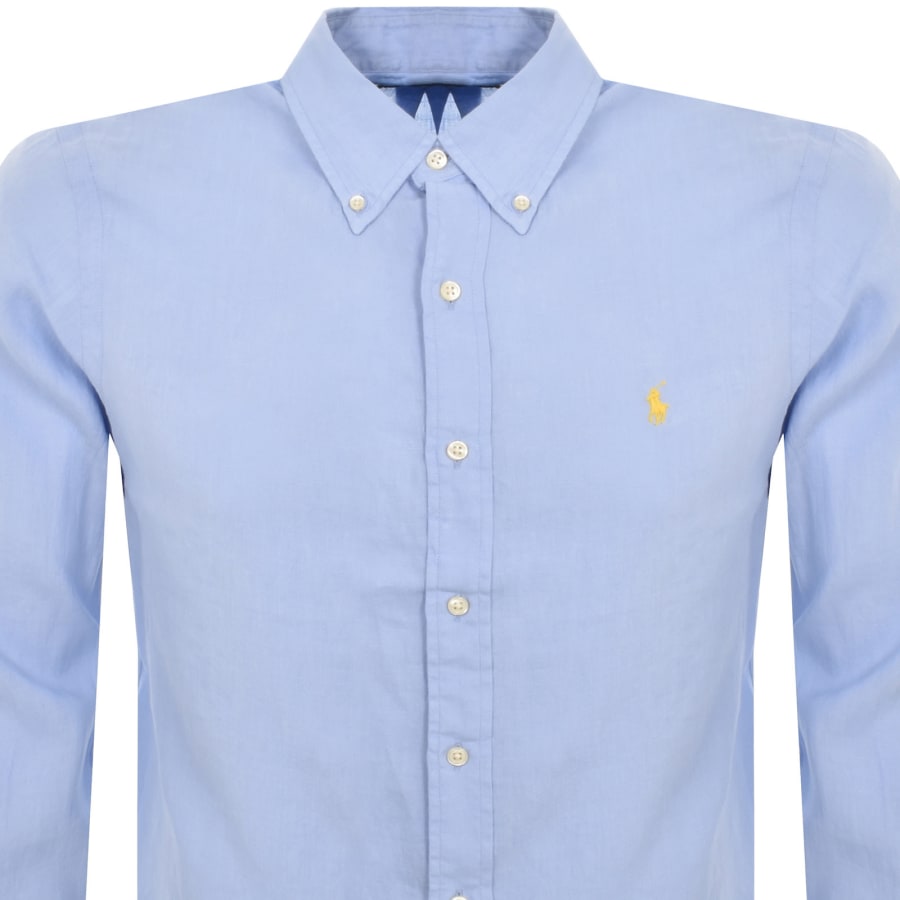 Light blue long sleeve ralph lauren polo shop